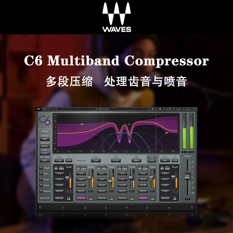 图片[2]-Waves C6多段压缩插件动态均衡器调音修音混音效果器
