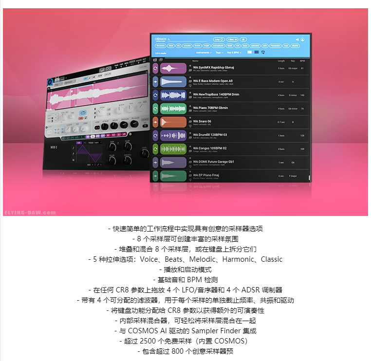 图片[3]-CR8 Creative Sampler音频模拟采样器，音乐制作编曲插件，混音效果器，