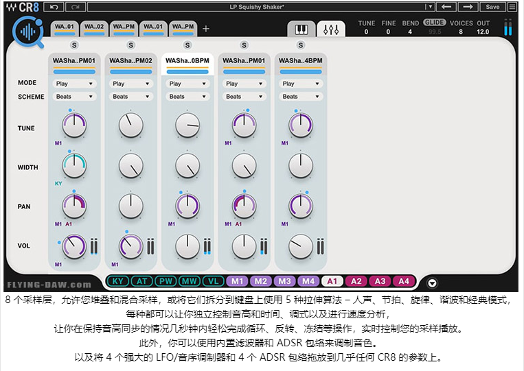 图片[5]-CR8 Creative Sampler音频模拟采样器，音乐制作编曲插件，混音效果器，