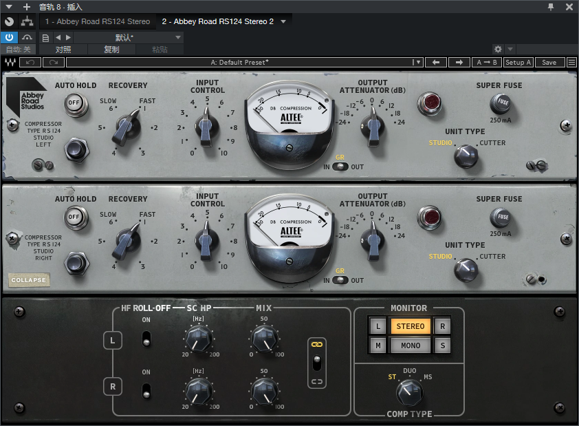 图片[2]-Abbey Road RS124插件电子管压缩效果器