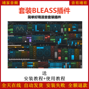 BLEASS套装插件简单好用混音师调音师常用效果器-靖家混音网