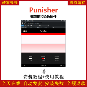 Punisher插件磁带饱和音染效果器-靖家混音网