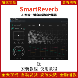 Smart Reverb插件智能AI一键自动混响效果器-靖家混音网