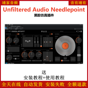 Unfiltered Audio Needlepoint插件黑胶仿真效果器-靖家混音网