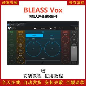 BLEASS Vox插件创意人声处理效果器-靖家混音网