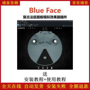 Blue Face插件复古法兹踏板模拟效果器-靖家混音网