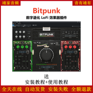 Bitpunk插件数字退化LoFi效果器-靖家混音网