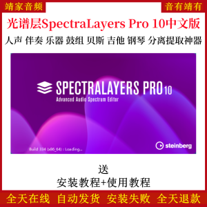 SpectraLayers Pro 10伴奏提取神器光谱层10人声提取音频制作软件-靖家混音网