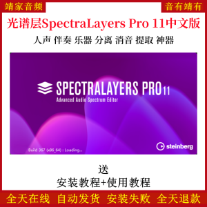 SpectraLayers Pro 11伴奏提取智能AI光谱层11人声乐器音分离提取音频制作软件-靖家混音网
