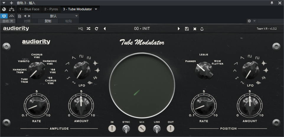 图片[2]-Tube Modulator插件电子管调制复古变调颤音效果器