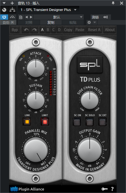 图片[2]-SPL Transient Designer Plus插件动态瞬间控制效果器