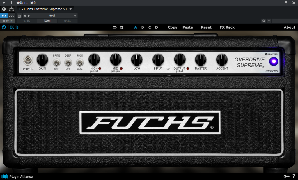 图片[2]-Fuchs Overdrive Supreme 50插件摇滚吉他效果器