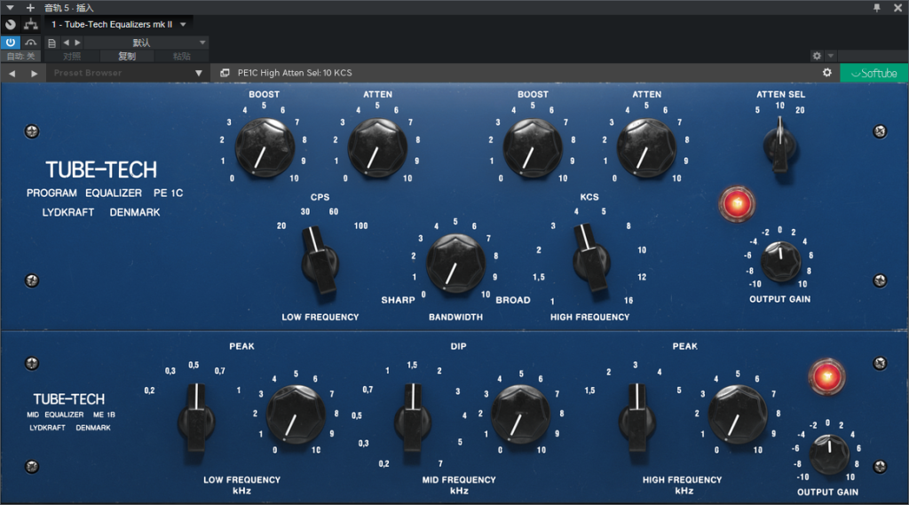 图片[2]-Tube-Tech Equalizers mk II插件著名经典EQ均衡效果器