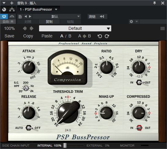 图片[2]-PSP BussPressor插件动态处理经典VCA母带压缩效果器