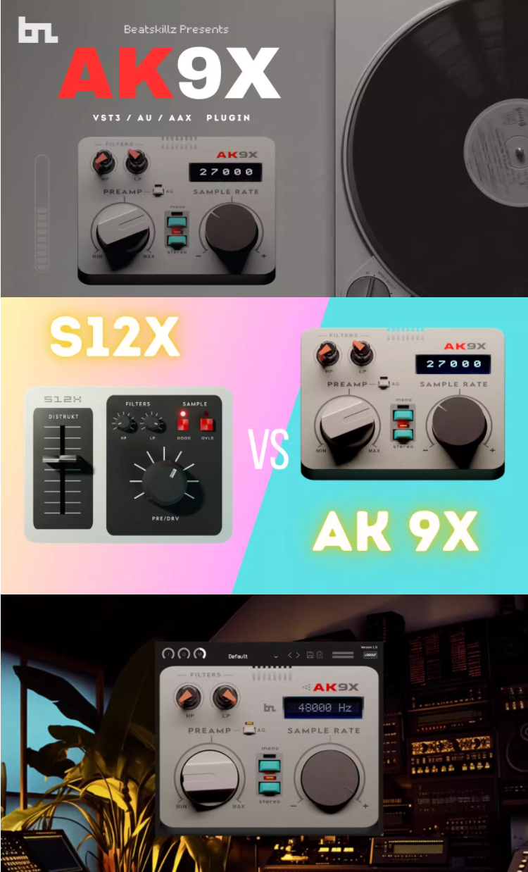图片[4]-AK9X插件经典复古仿真老式采样器自动增益效果器
