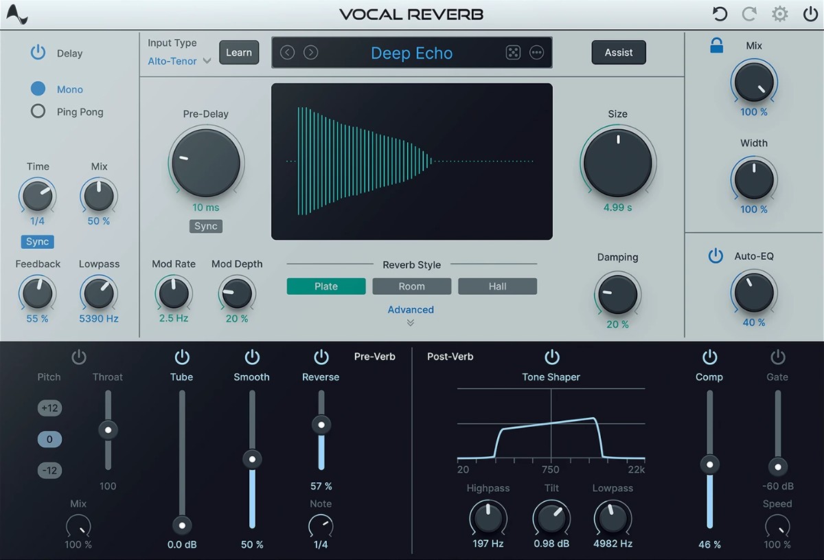 图片[5]-Vocal Reverb插件智能AI实时人声混响效果器