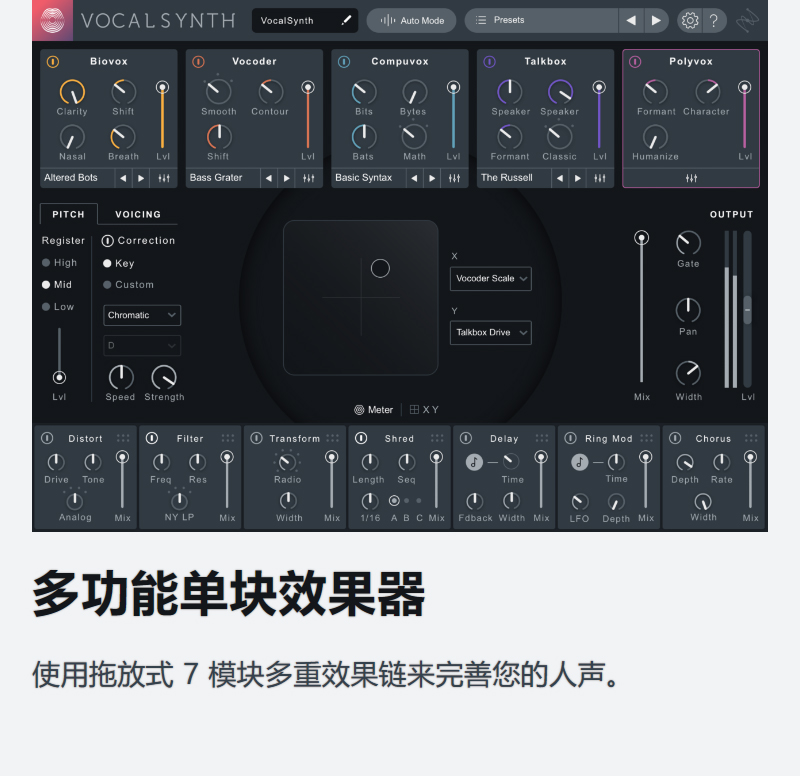 图片[7]-iZotope VocalSynth插件人声电音/变音/颤音/搞怪效果器