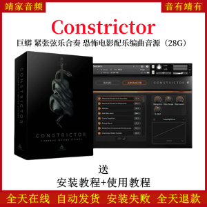 Constrictor巨蟒紧张弦乐合奏恐怖电影配乐编曲音色—KONTAKT音源(28G)
