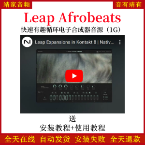 Afrobeats快速有趣循环Laep电子合成器音色—KONTAKT音源（1G）-靖家混音网