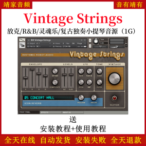 Vintage Strings放克R＆B灵魂乐复古独奏小提琴音色—KONTAKT音源（1G）-靖家混音网