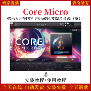 Core Micro弦乐人声钢琴打击乐鼓风琴综合音色—KONTAKT音源（5G）-靖家混音网