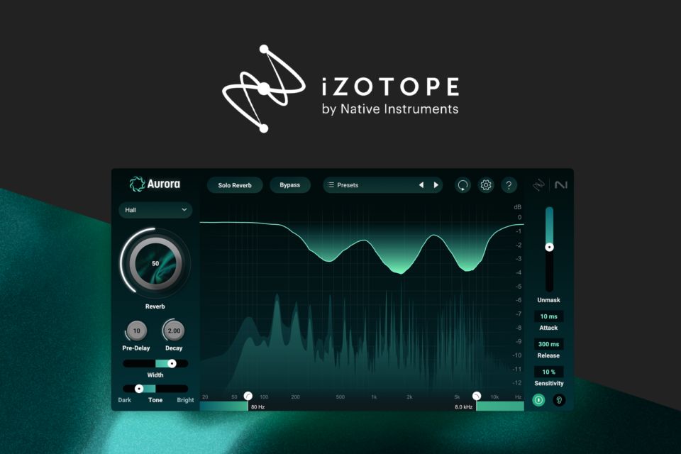 图片[2]-iZotope Aurora插件智能AI混响效果器自适应去遮蔽人声乐器插件