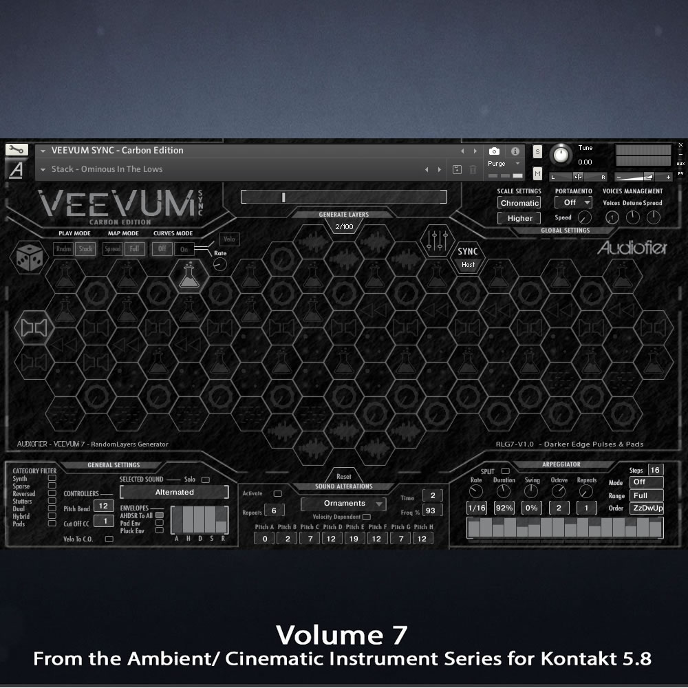 图片[3]-Veevum Sync Carbon Edition节奏铺底蜂巢动态声景编曲音色—KONTAKT音源（2G）