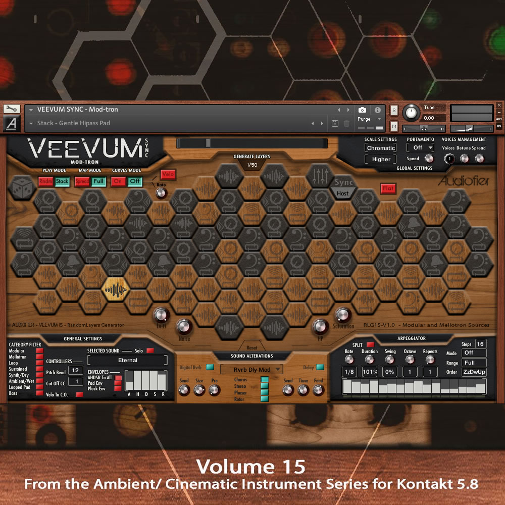 图片[3]-Veevum Sync Mod Tron蜂巢15模块合成器氛围节奏声景配乐—KONTAKT音源（3G）