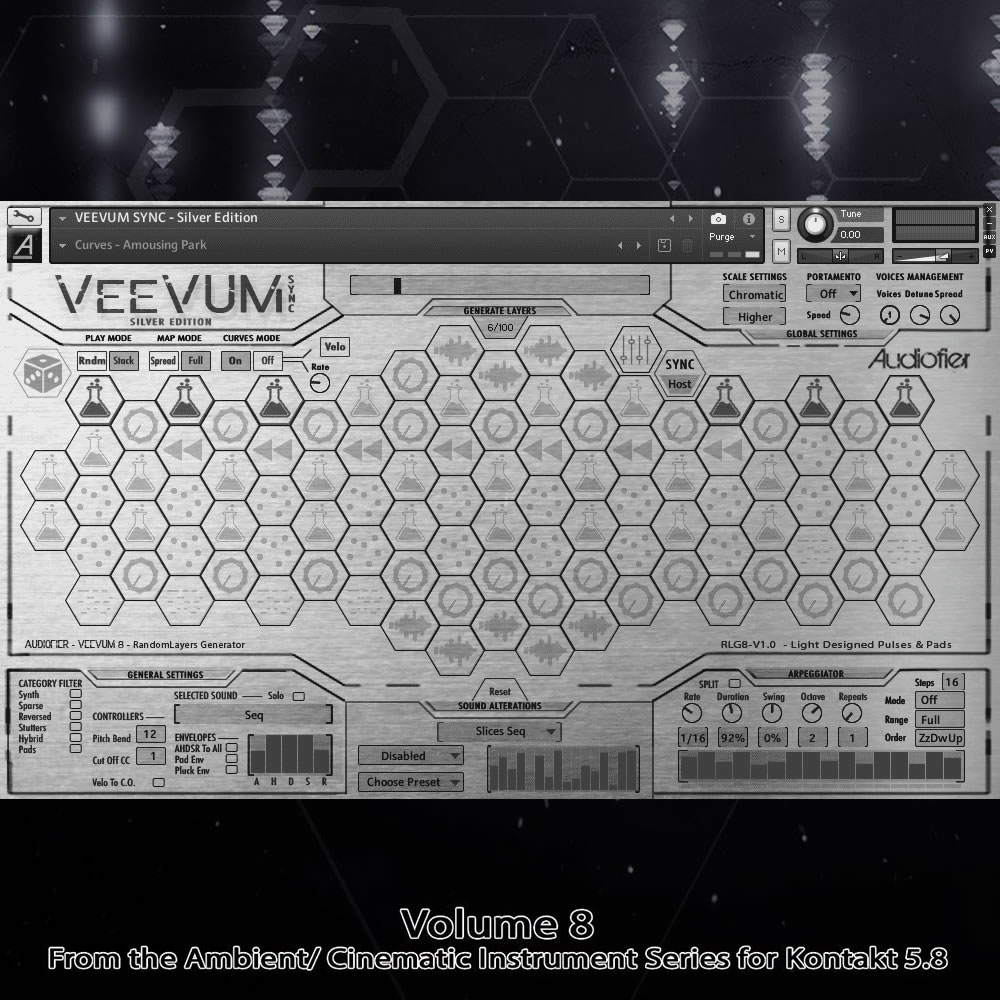 图片[3]-Veevum Sync Silver Edition节奏铺底蜂巢动态声景编曲音源—KONTAKT音源（2G）
