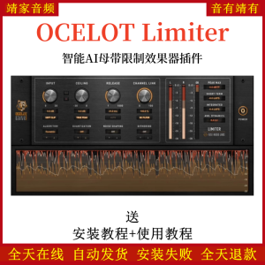 OCELOT Limiter音频插件智能AI母带限制效果器-靖家混音网