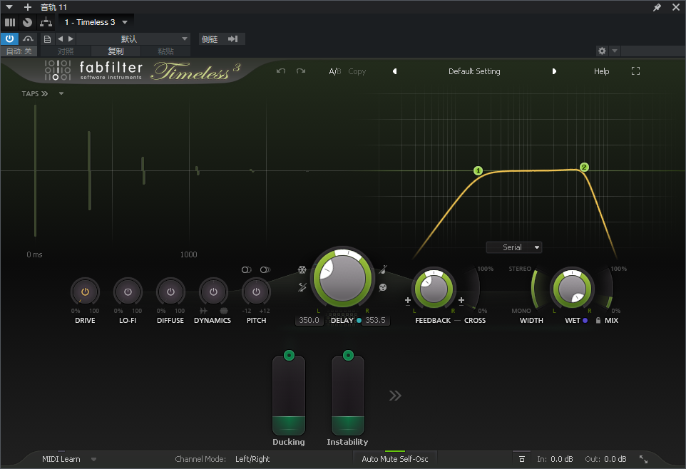 图片[2]-FabFilter Timeless 3音频插件肥波延迟回声效果器