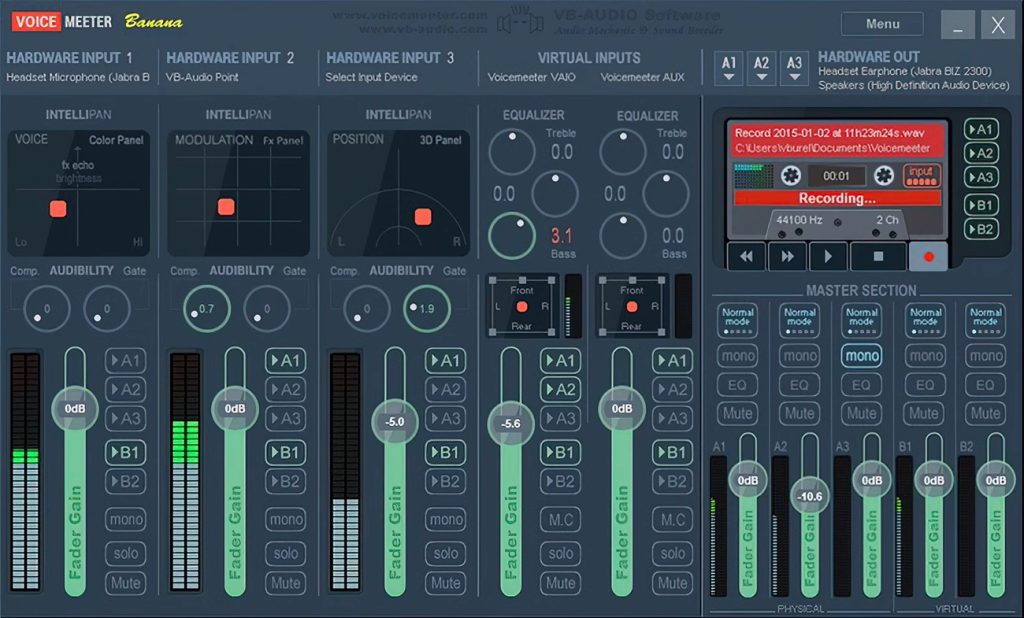 图片[3]-Voicemeeter Banana Potato万能虚拟声卡工具万能声卡跳线软件兼容所有宿主软件